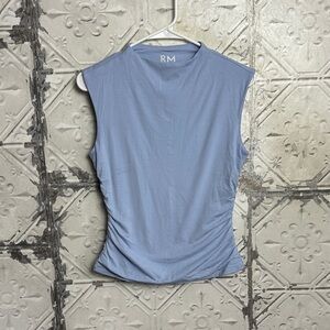 Rebecca Minkoff Light Blue rucched tank